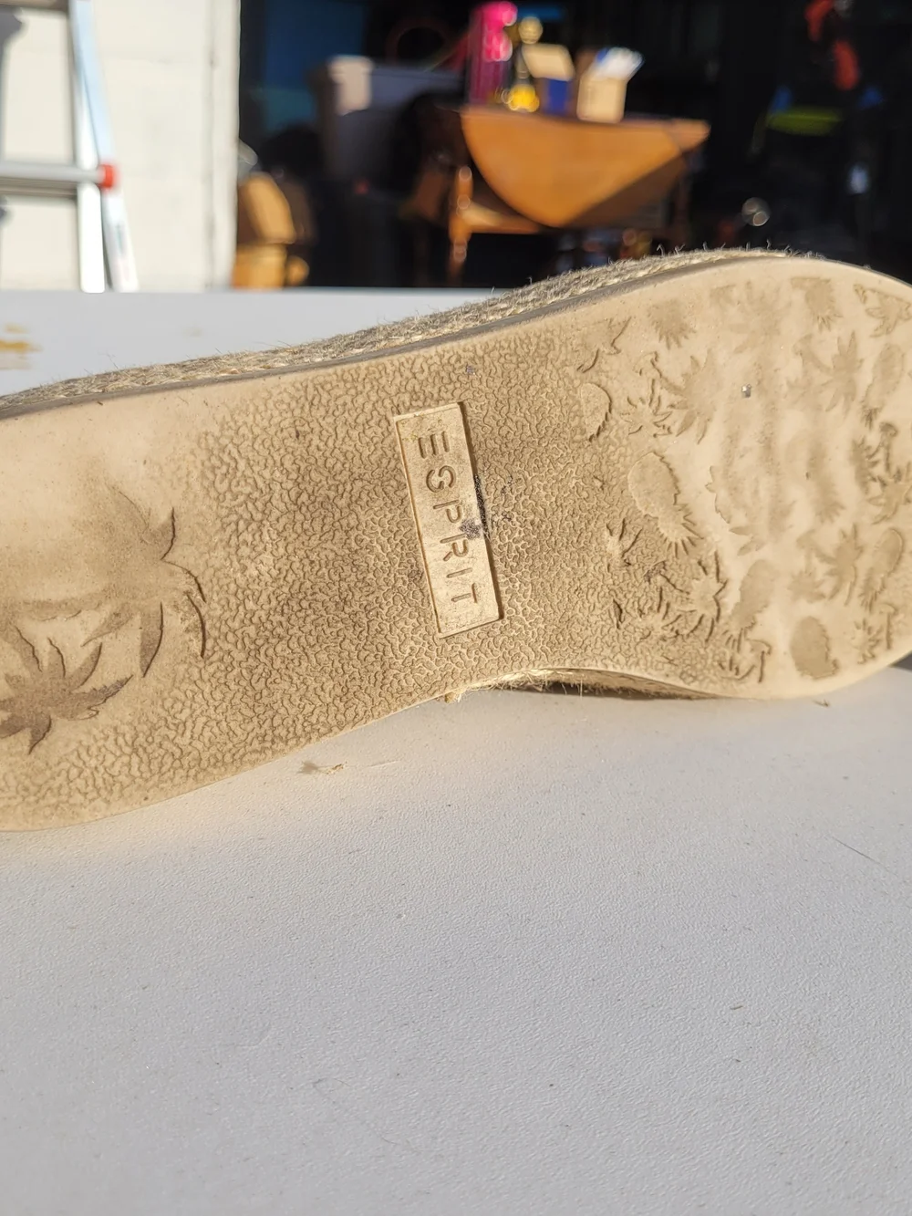Esprit Perforated Slip-On Espadrille Flats